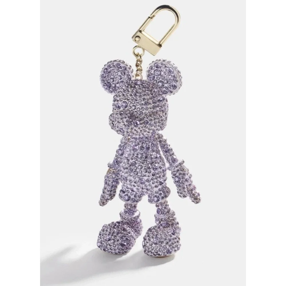 Disney x Baublebar Mickey Mouse Keychain Bag Charm - Purple‎ Crystal Iridescent